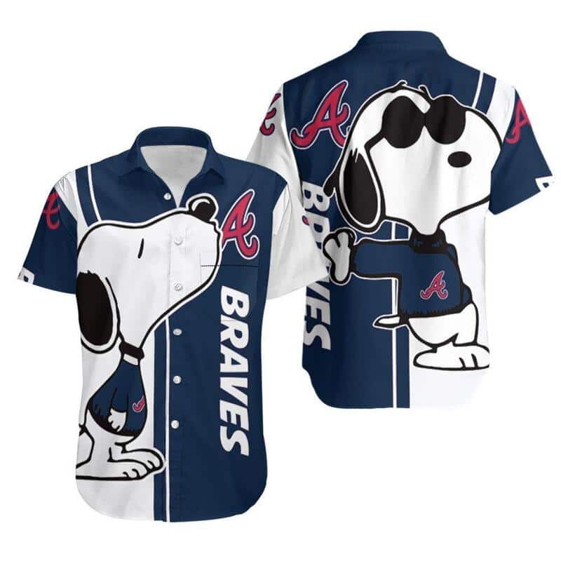 MLB Atlanta Braves Hawaiian Shirt Snoopy Beach Gift For Friend MLB Atlanta Braves Hawaiian Shirt Snoopy Beach Gift For Friend