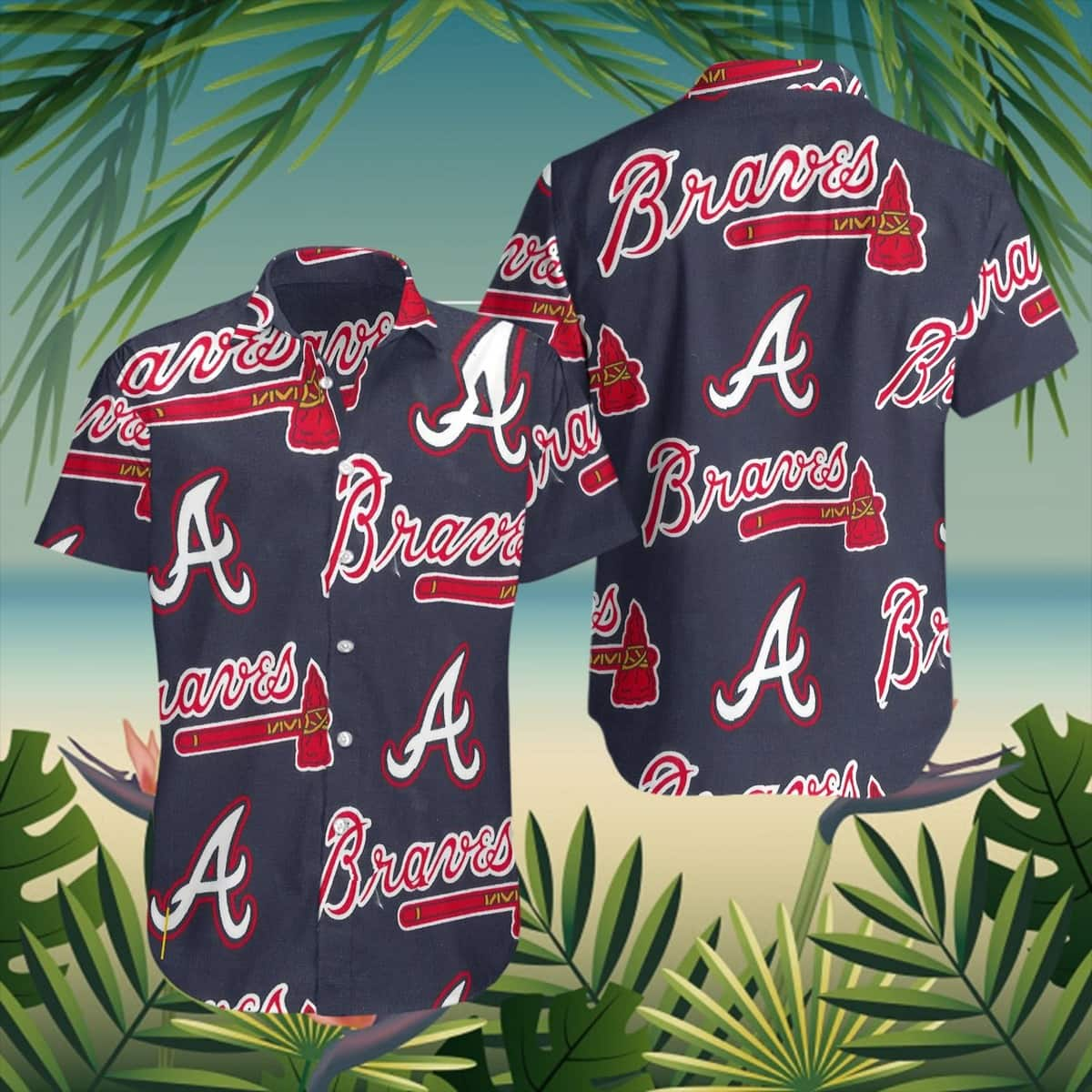 MLB Atlanta Braves Hawaiian Shirt Beach Gift For Sport Fans