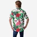 MLB Atlanta Braves Hawaiian Shirt Flamingo Palm Leaves Pattern