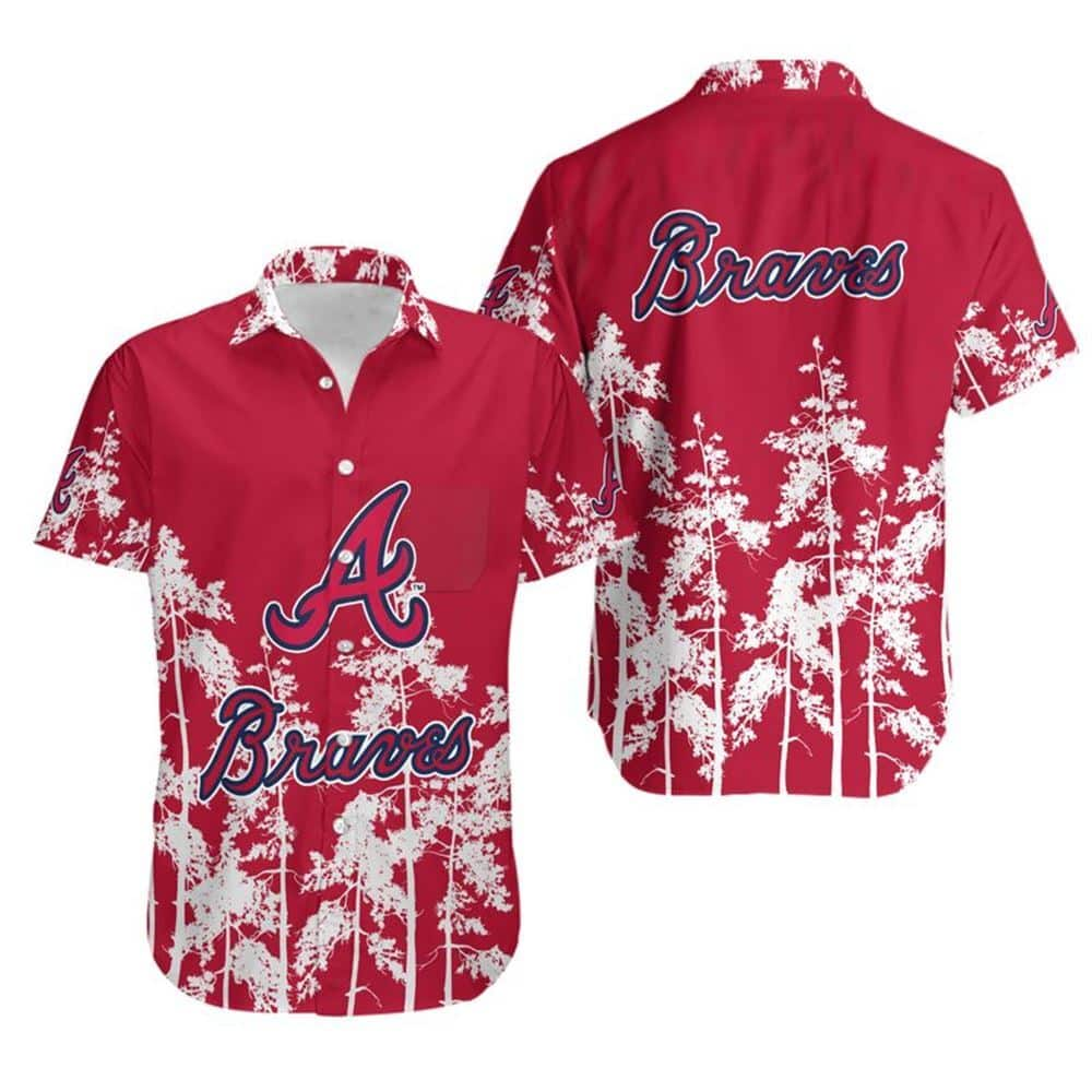 MLB Atlanta Braves Hawaiian Shirt Secret Forest Beach Lovers Gift