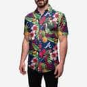 Atlanta Braves Hawaiian Shirt Tropical Pattern Gift For Beach Lovers