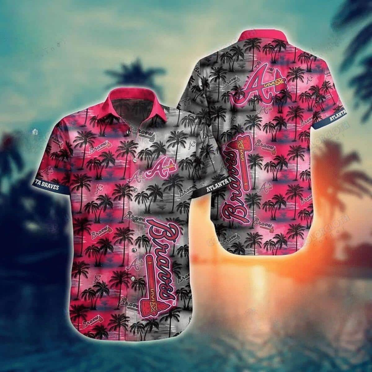 MLB Atlanta Braves Hawaiian Shirt Beach Gift For Him