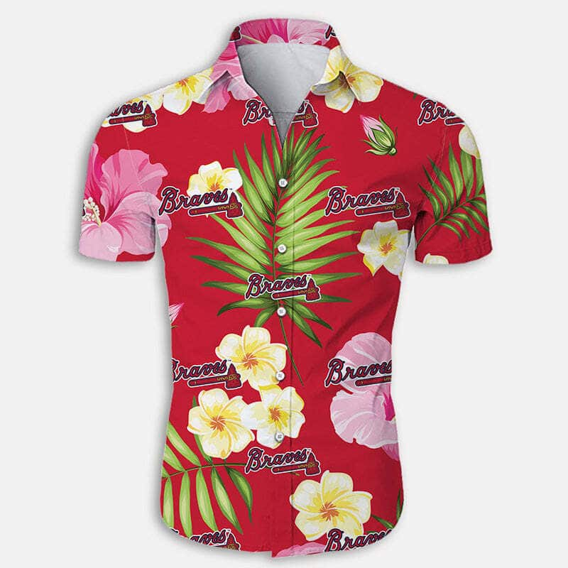 Atlanta Braves Hawaiian Shirt Summer Flora Pattern Best Beach Gift