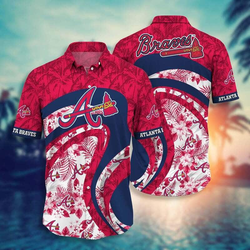 MLB Atlanta Braves Hawaiian Shirt Tropical Pattern Beach Lovers Gift MLB Atlanta Braves Hawaiian Shirt Tropical Pattern Beach Lovers Gift