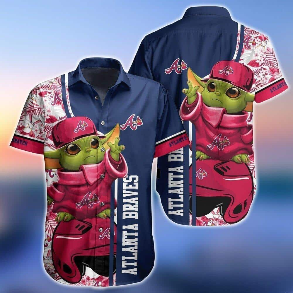 Baby Yoda Star Wars Atlanta Braves Hawaiian Shirt Gift For Sports Lovers