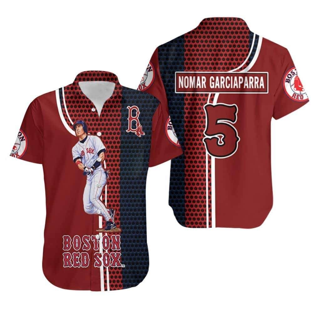 MLB Nomar Garciaparra Boston Red Sox Hawaiian Shirt Baseball Fans Gift