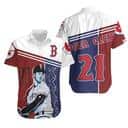 21 Roger Clemens Boston Red Sox Hawaiian Shirt Baseball Fans Gift 21 Roger Clemens Boston Red Sox Hawaiian Shirt Baseball Fans Gift