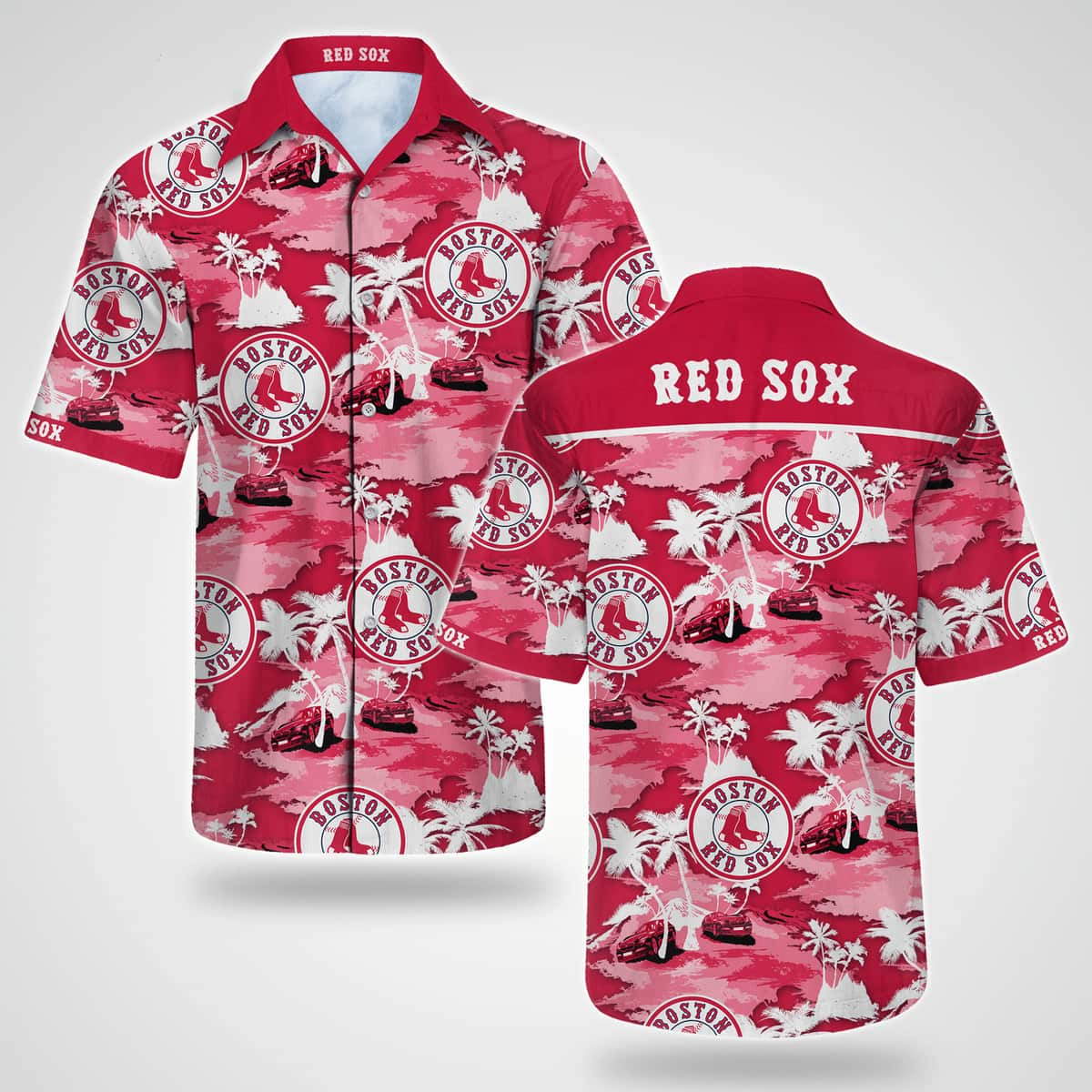 Boston Red Sox Hawaiian Shirt Baseball Gift For Beach Vacation