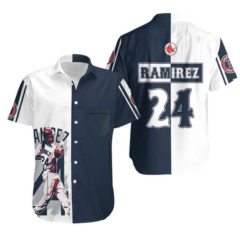 Manny Ramirez 24 Boston Red Sox Hawaiian Shirt Gift For Baseball Fans Manny Ramirez 24 Boston Red Sox Hawaiian Shirt Gift For Baseball Fans