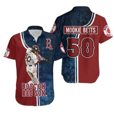 50 Mookie Betts Boston Red Sox Hawaiian Shirt Gift For Baseball Fans 50 Mookie Betts Boston Red Sox Hawaiian Shirt Gift For Baseball Fans