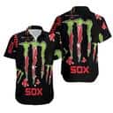 MLB Boston Red Sox Hawaiian Shirt Monster Energy Logo Gift For Sport Fans MLB Boston Red Sox Hawaiian Shirt Monster Energy Logo Gift For Sport Fans