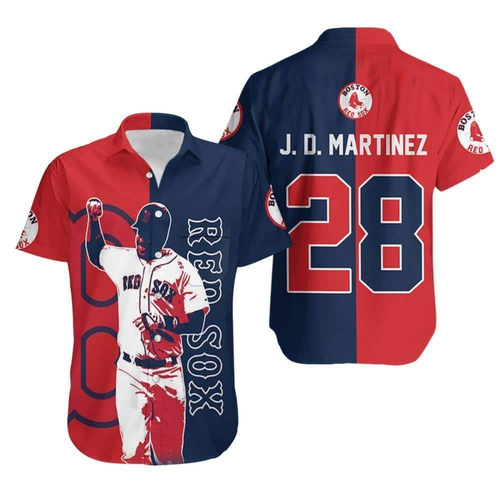 28 J. D. Martinez Boston Red Sox Hawaiian Shirt Baseball Fans Gift