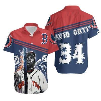34 David Ortiz Boston Red Sox Hawaiian Shirt Baseball Fans Gift 34 David Ortiz Boston Red Sox Hawaiian Shirt Baseball Fans Gift