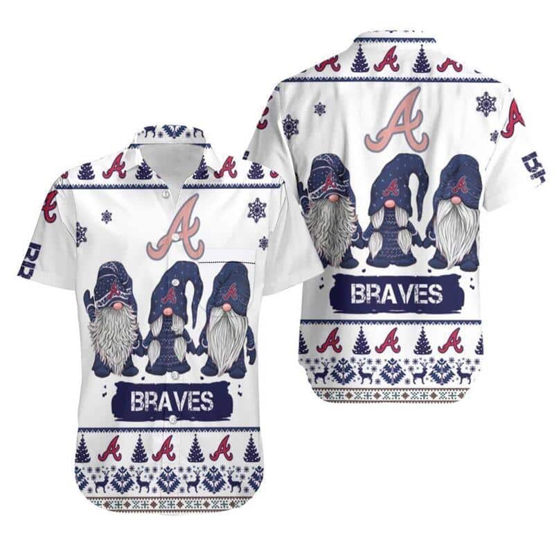 Gnomes Atlanta Braves Hawaiian Shirt Christmas Gift For Baseball Fans Gnomes Atlanta Braves Hawaiian Shirt Christmas Gift For Baseball Fans