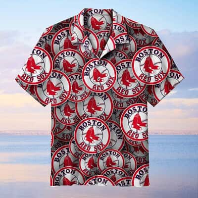 Boston Red Sox Logo Hawaiian Shirt Gift For Sport Fans Boston Red Sox Logo Hawaiian Shirt Gift For Sport Fans