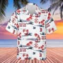 MLB Boston Red Sox Hawaiian Shirt Island Pattern On White Theme MLB Boston Red Sox Hawaiian Shirt Island Pattern On White Theme