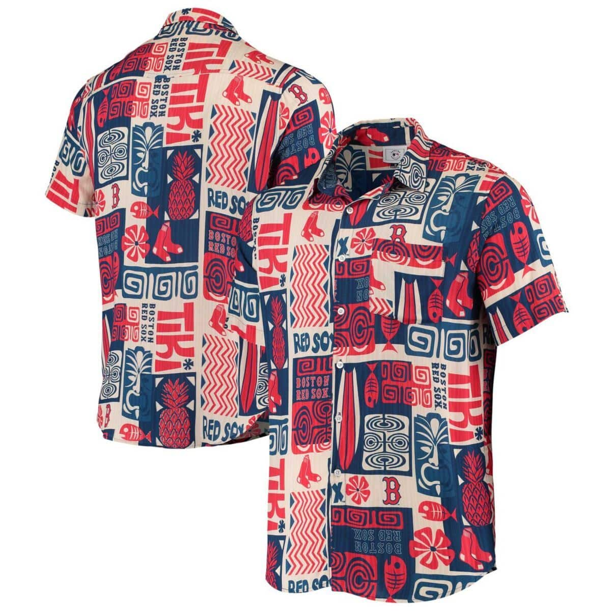 Boston Red Sox Hawaiian Shirt Beach Gift For Him