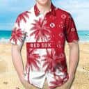 Boston Red Sox Hawaiian Shirt Palm Tree Summer Holiday Gift