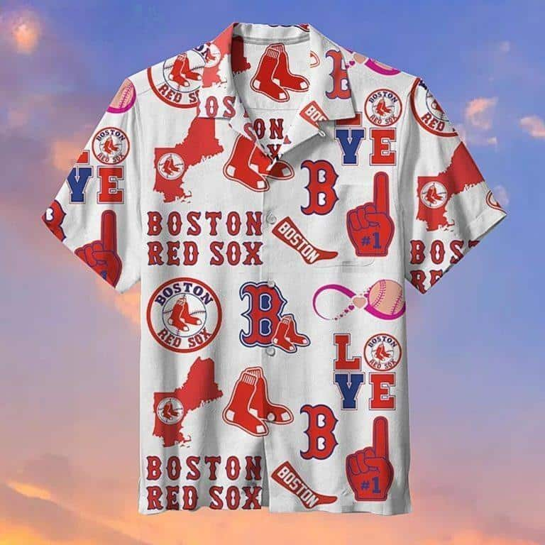 Boston Red Sox Hawaiian Shirt Beach Gift For Baseball Fans