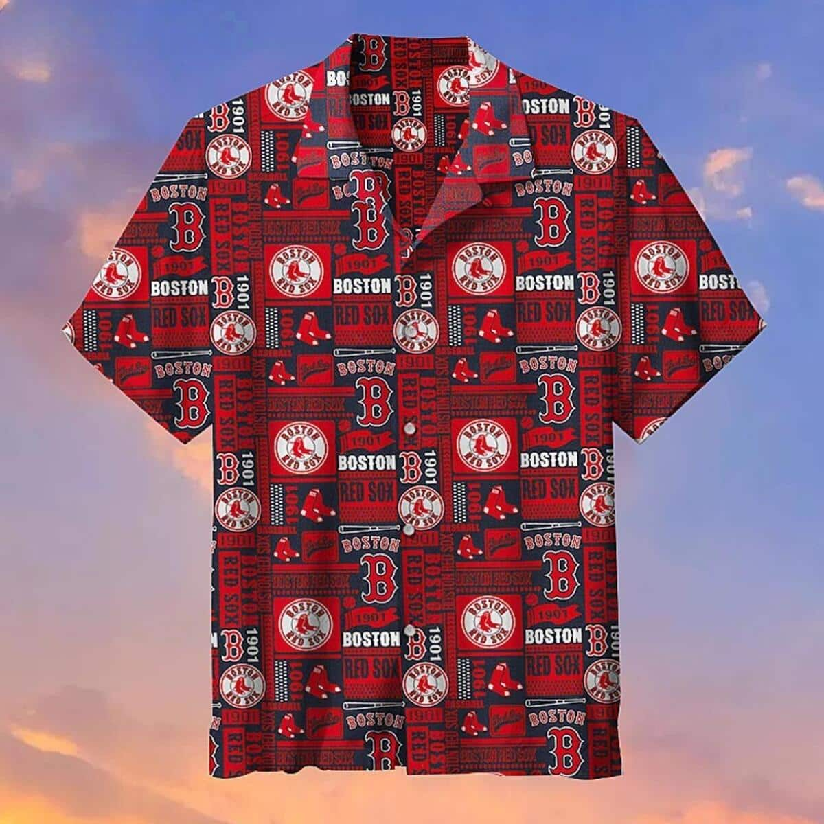 Boston Red Sox Hawaiian Shirt Beach Gift For Baseball Players