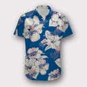 Los Angeles Dodgers Hawaiian Shirt White Hibiscus Flower Best Beach Gift