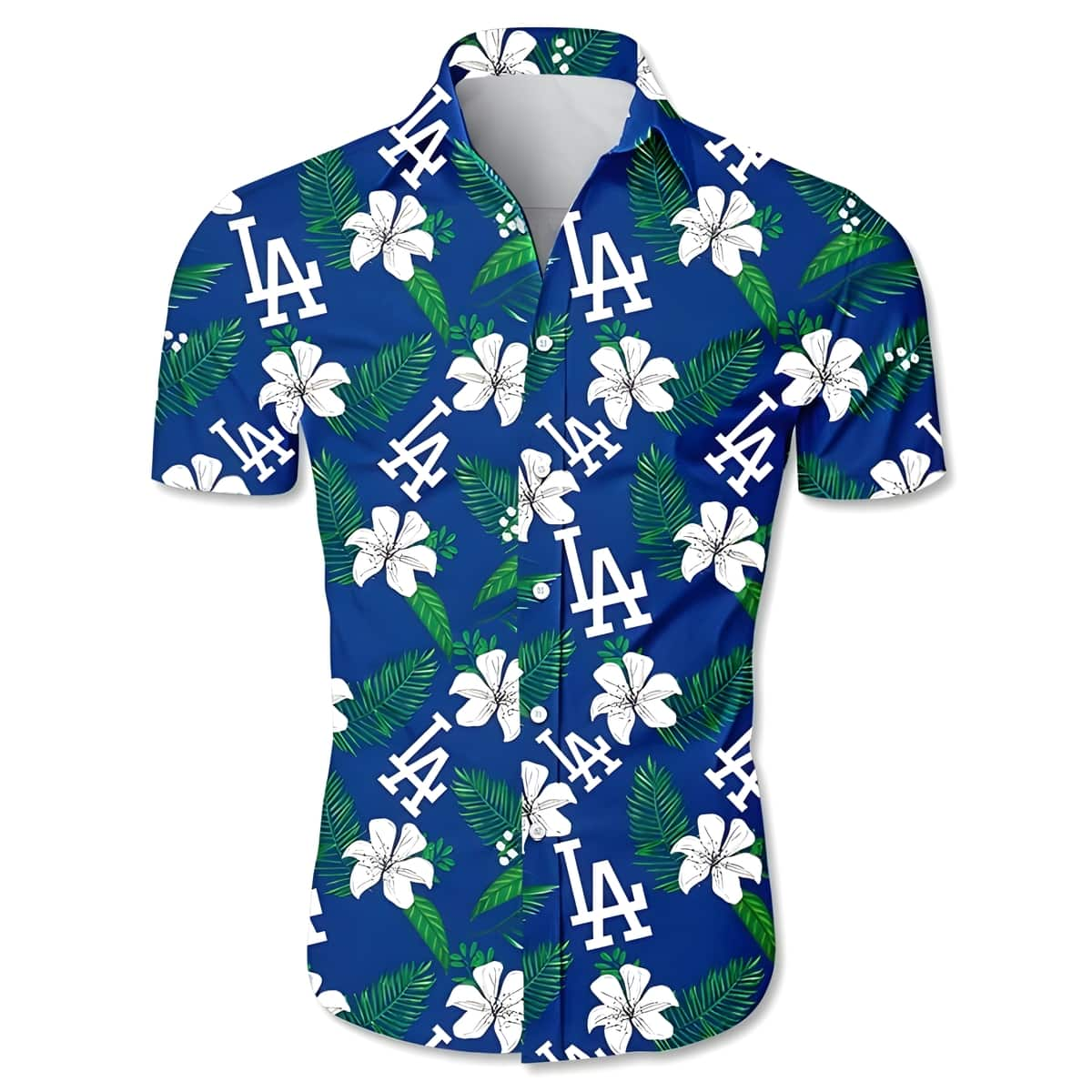 Los Angeles Dodgers Hawaiian Shirt Tropical Pattern Gift For Baseball Fans