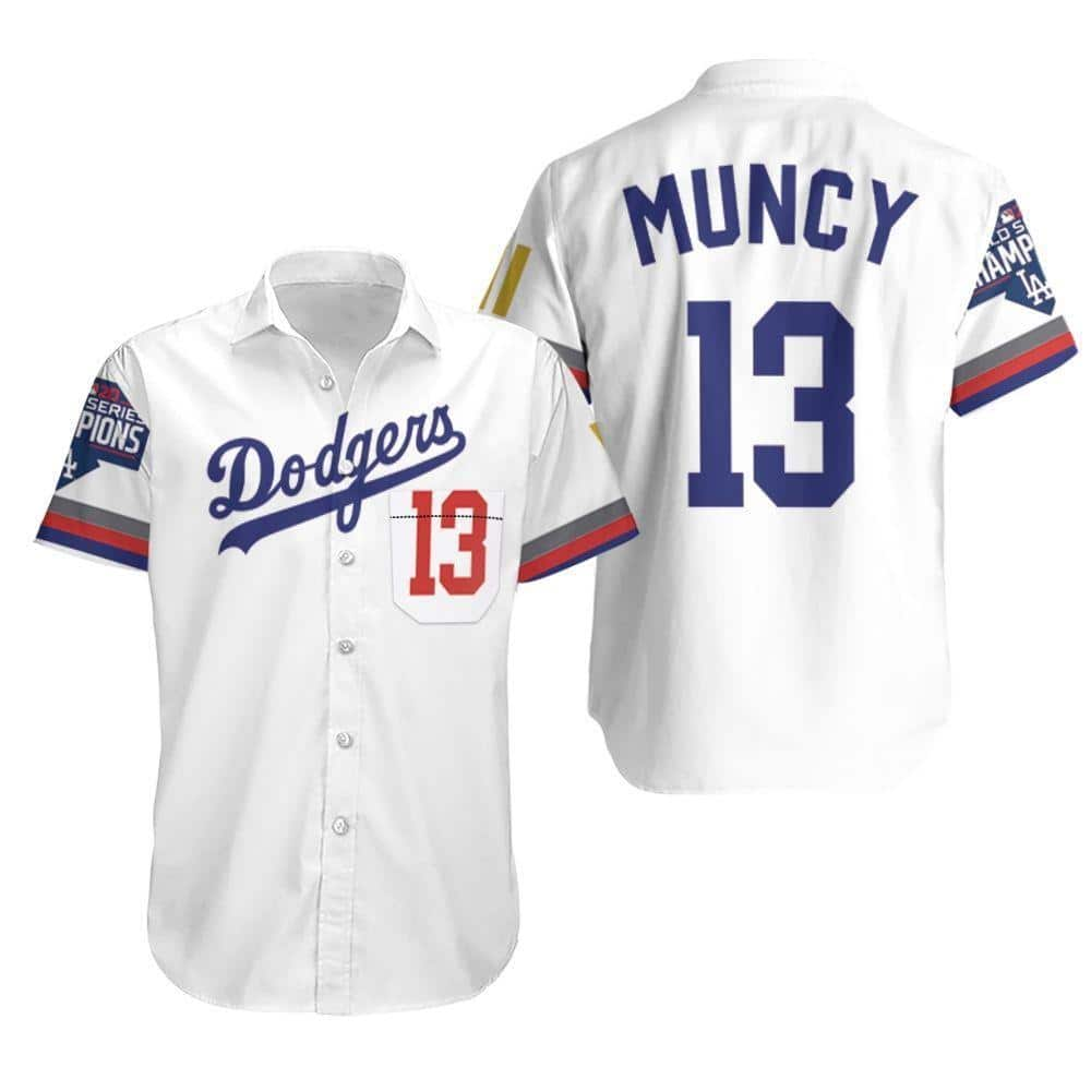 MLB Muncy 13 Los Angeles Dodgers Hawaiian Shirt Baseball Fans Gift