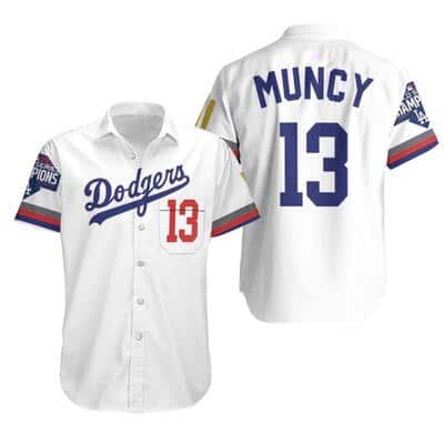 MLB Muncy 13 Los Angeles Dodgers Hawaiian Shirt Baseball Fans Gift