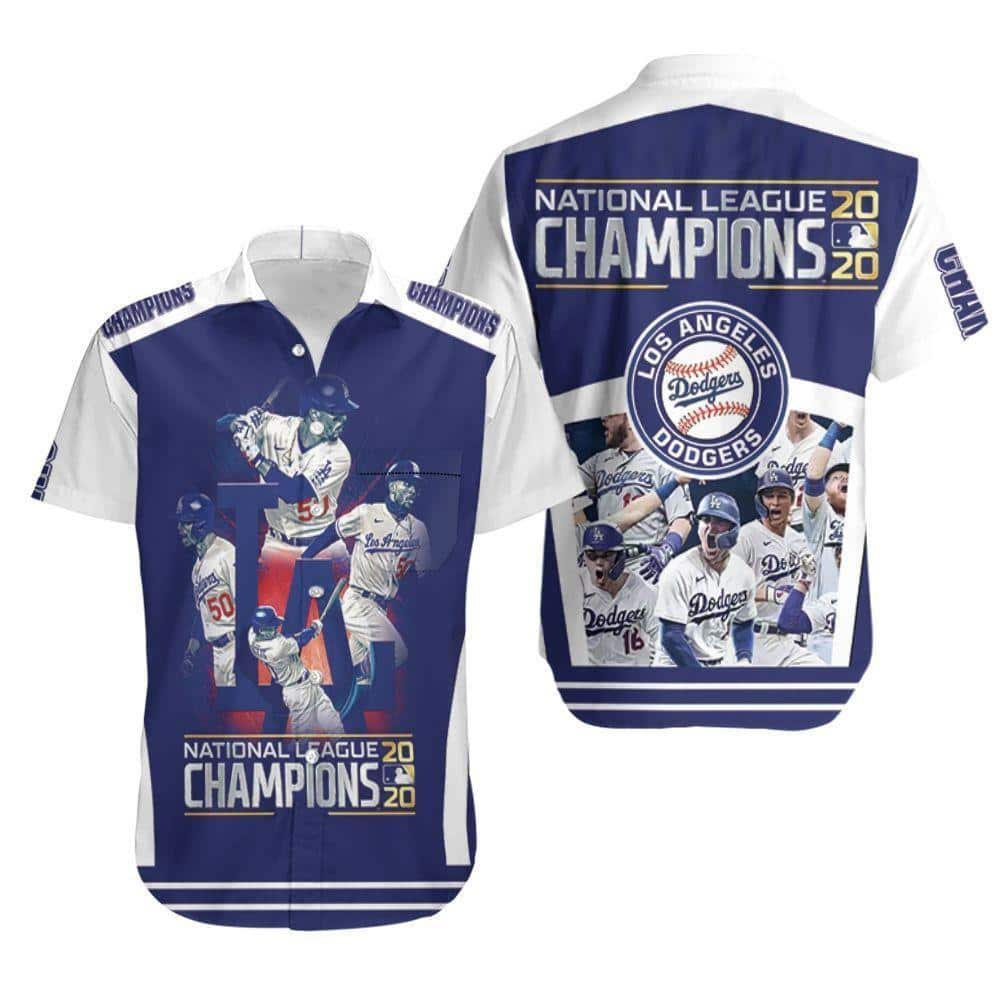 Los Angeles Dodgers Hawaiian Shirt National League Champions Baseball Fans Gift