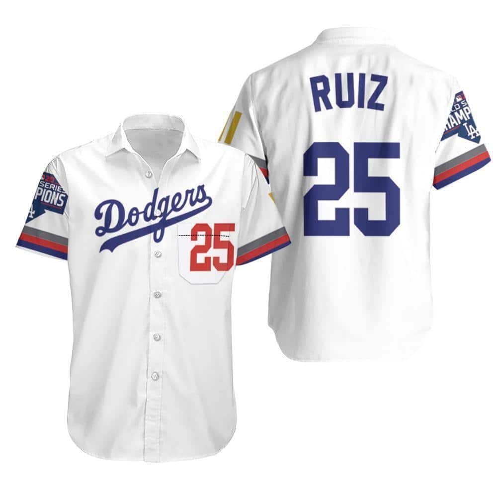 Ruiz 25 Los Angeles Dodgers Hawaiian Shirt Gift For Baseball Players