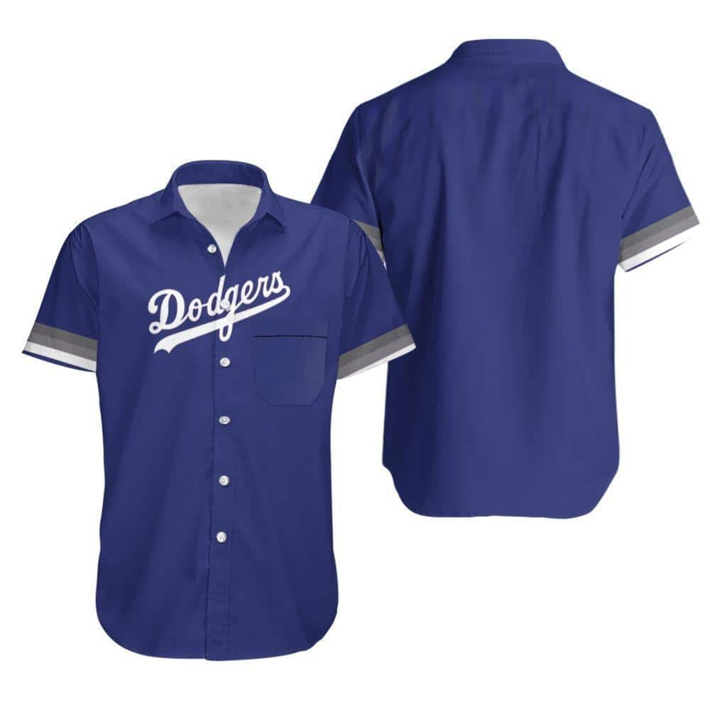 Royal Los Angeles Dodgers Hawaiian Shirt Baseball Fans Gift