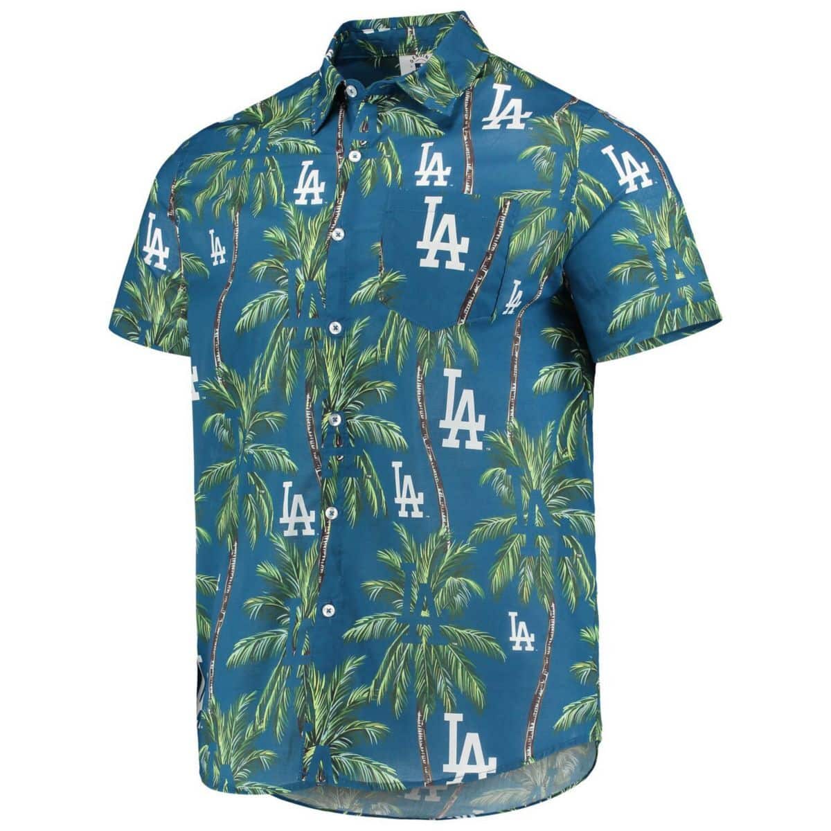 Vintage Los Angeles Dodgers Hawaiian Shirt Palm Trees Pattern Vintage Los Angeles Dodgers Hawaiian Shirt Palm Trees Pattern