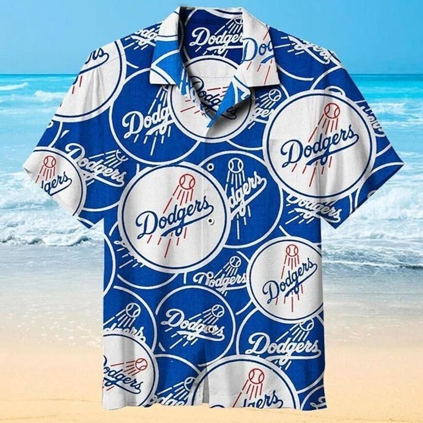 Los Angeles Dodgers Logo Hawaiian Shirt Beach Gift For Baseball Players