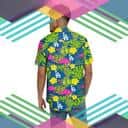 MLB Los Angeles Dodgers Hawaiian Shirt Flamingo Pattern Beach Vacation Gift