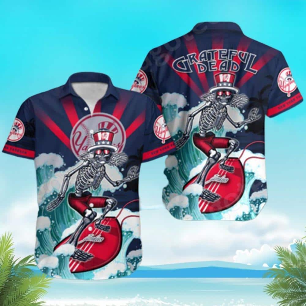 MLB New York Yankees Hawaiian Shirt Grateful Dead Sport Gift For Dad