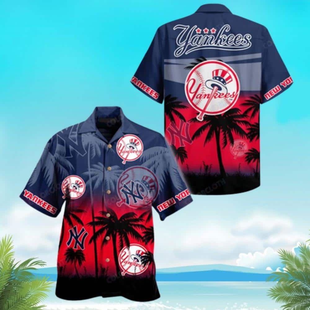 Baseball New York Yankees Hawaiian Shirt Father's Day Gift For Beach Lovers
