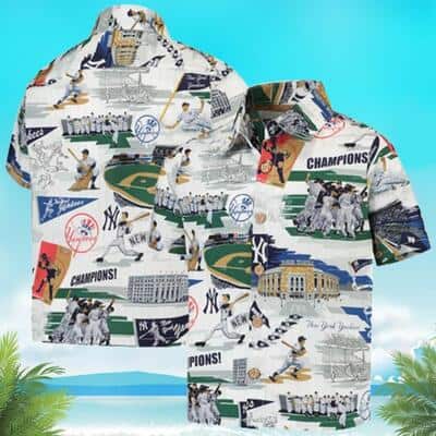 New York Yankees Hawaiian Shirt Father's Day Gift Baseball Fans