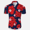 New York Yankees Hawaiian Shirt Hibiscus Flower Pattern All Over Print