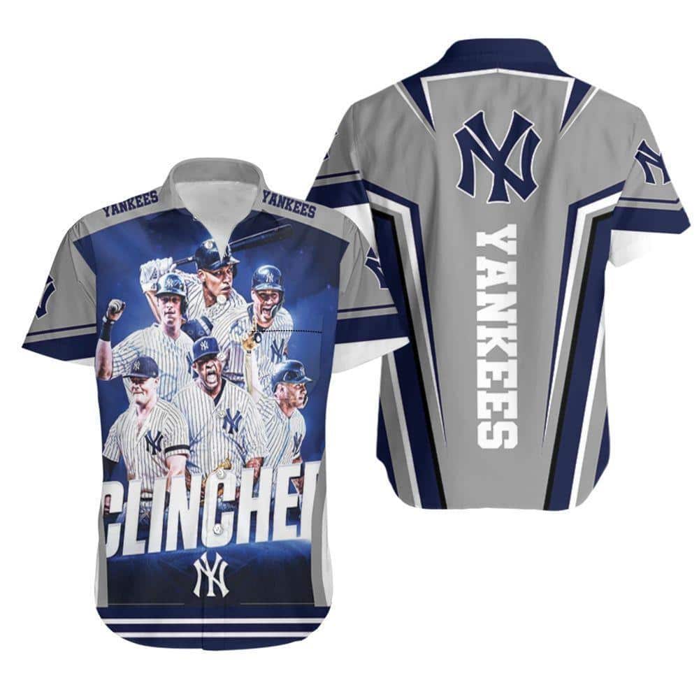 MLB New York Yankees Hawaiian Shirt Players Clinched MLB New York Yankees Hawaiian Shirt Players Clinched