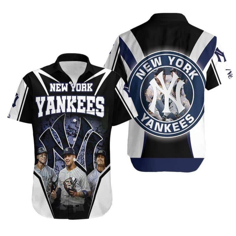 Aaron Judge Gleyber Torres Giancarlo Stanton New York Yankees Hawaiian Shirt