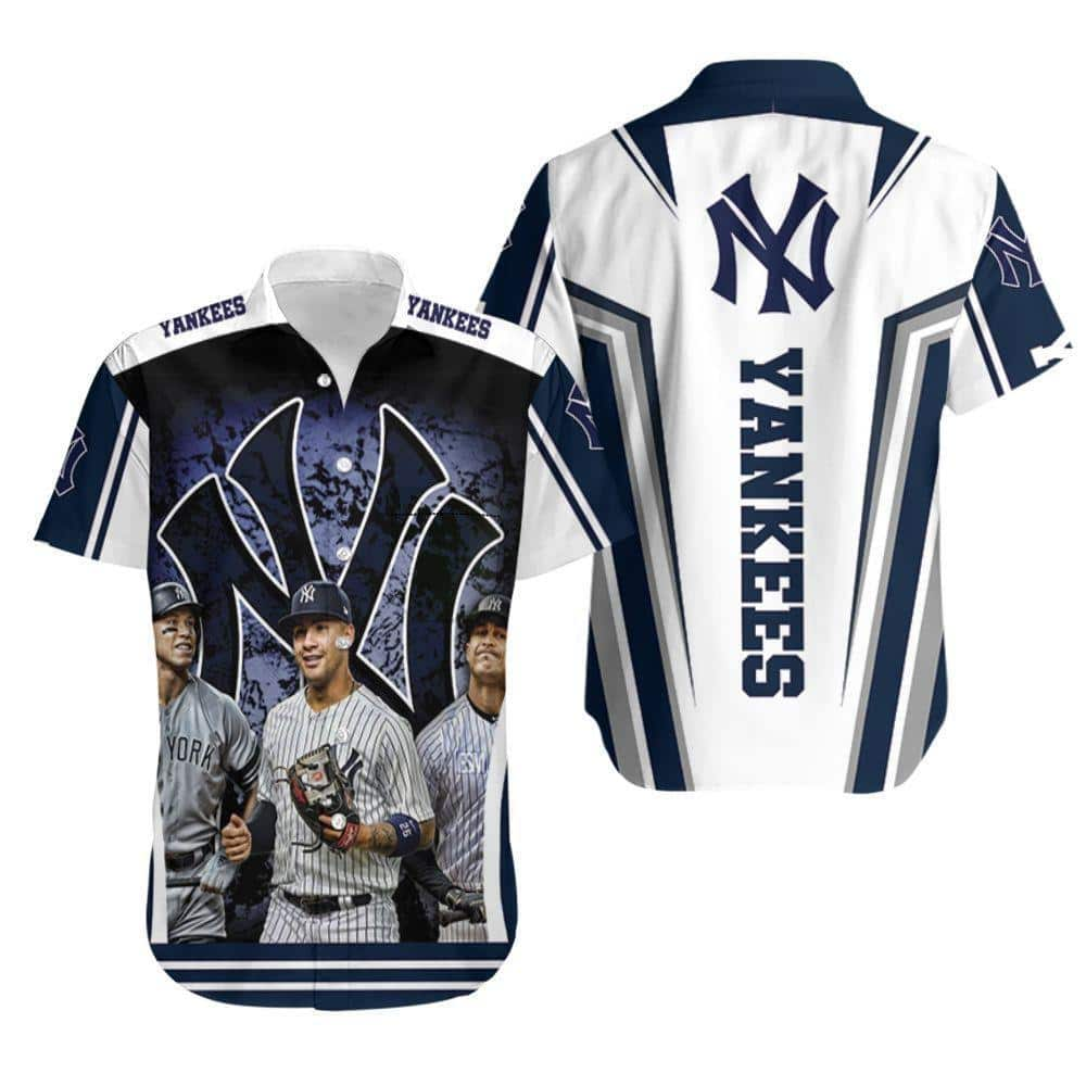 MLB New York Yankees Hawaiian Shirt Aaron Judge And Giancarlo Stanton