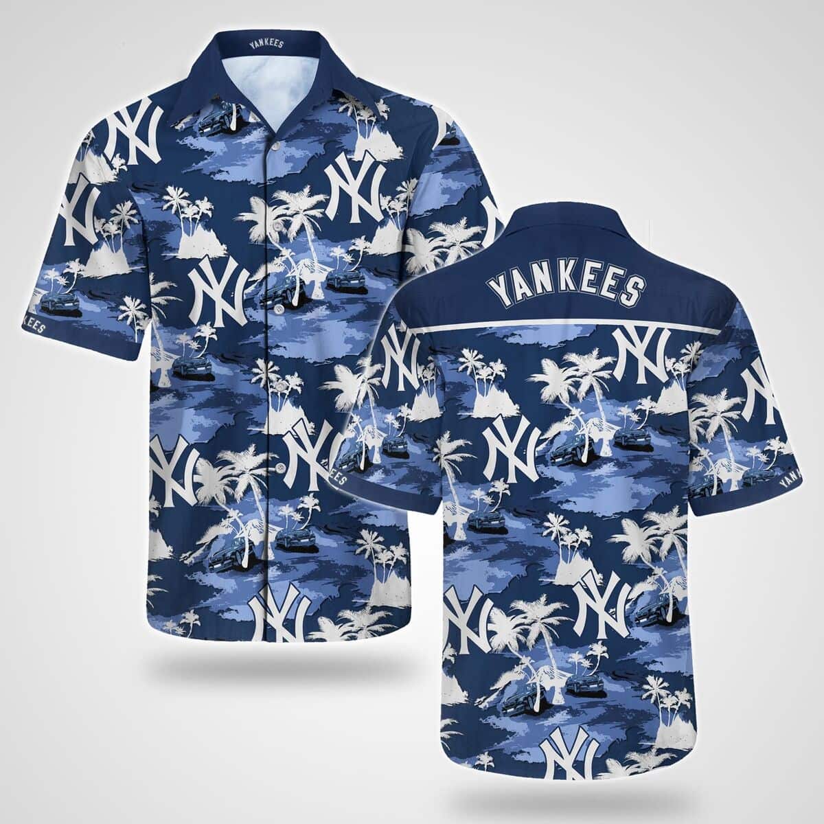 Baseball New York Yankees Hawaiian Shirt Beach Gift For Friend