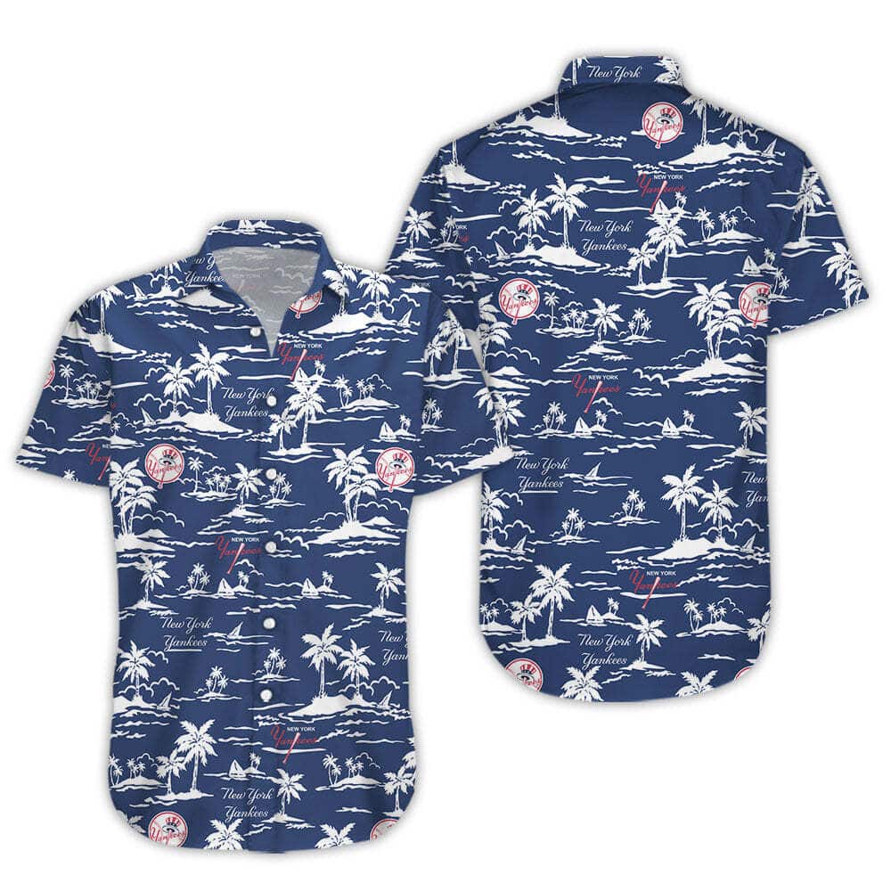MLB New York Yankees Hawaiian Shirt Beach Pattern Gift For Baseball Fans