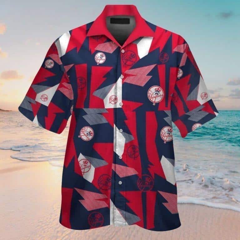 MLB New York Yankees Hawaiian Shirt Color Pattern Sport Gift For Dad