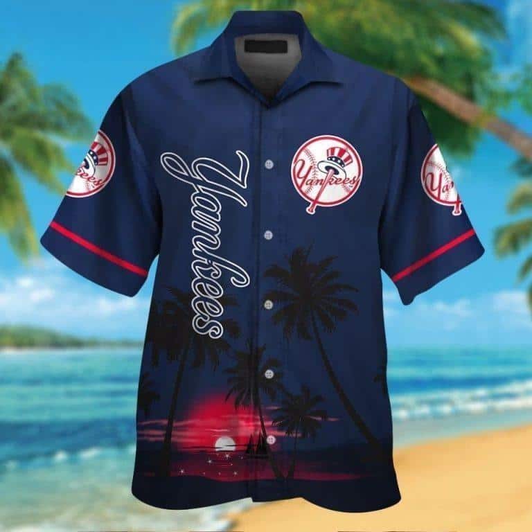 New York Yankees Hawaiian Shirt Baseball Gift For Beach Trip