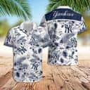 New York Yankees Hawaiian Shirt Hibiscus Flower Pattern Trendy Summer Gift New York Yankees Hawaiian Shirt Hibiscus Flower Pattern Trendy Summer Gift