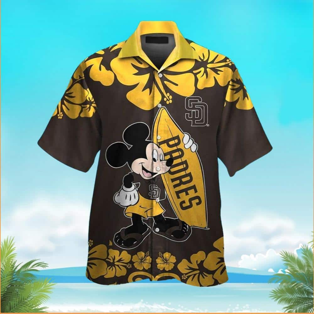 Mickey Mouse San Diego Padres Hawaiian Shirt Cool Baseball Gift For Dad