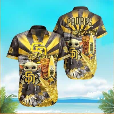 Baby Yoda Star Wars San Diego Padres Hawaiian Shirt Sport Gift For Dad Baby Yoda Star Wars San Diego Padres Hawaiian Shirt Sport Gift For Dad