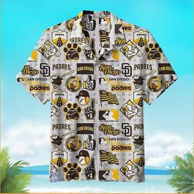 MLB San Diego Padres Hawaiian Shirt Beach Gift For Sports Lovers MLB San Diego Padres Hawaiian Shirt Beach Gift For Sports Lovers