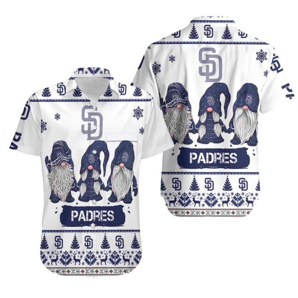 Gnomes San Diego Padres Hawaiian Shirt Christmas Gift For Baseball Fans